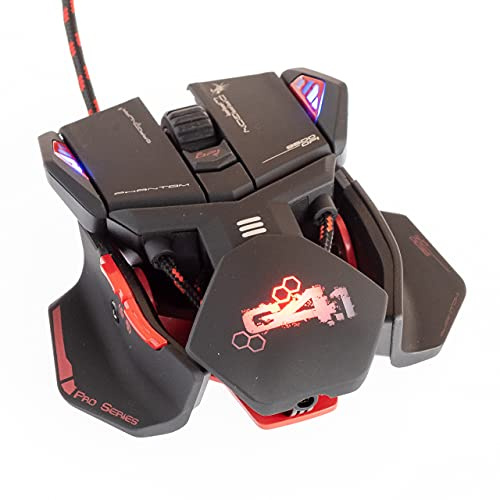 DRAGON WAR ELE-G4.1 fantom gaming laser mus rullningshjul, PC-mus, PC/Mac, 2-vägs, spelprodukt