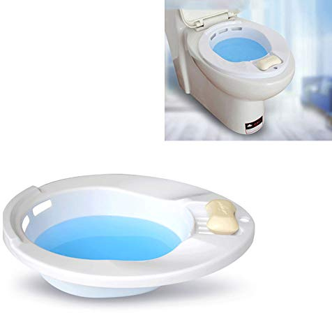 GHzzY Sitzbad - Persönliche Hygienelösung zur Behandlung von Hämorrhoiden, Genitalien und Anal - Tragbares Bidet für Standard-WC - BPA-frei,Red