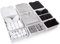 Eco Home Store 12pcs White Large Drawer Organizers Bedroom Wardrobe Organizer