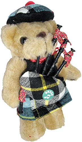 I LUV LTD Musical Teddybär Thomson Clan Tartan Schottisches Geschenk, Hergestellt in Schottland