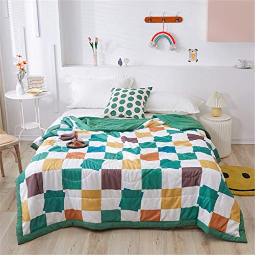 Chickw1 Tagesdecke Bettüberwurf Gesteppt, Mikrofaser Tagesdecke Schlafzimmer Steppdecke Decke Überwurf Wohnzimmer Sofaüberwurf für Einzelbett Doppelbett (Patchwork,220x240cm)