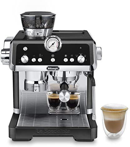 De'Longhi La Specialista Prestigio, Barista Pump Espresso Machine, Bean to Cup Coffee and Cappuccino Maker, EC9355.BM, Black