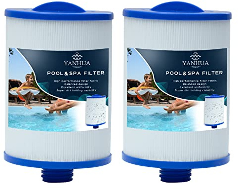 YANHUA Spa Filter für Whirlpool Filter,PWW50 Filterkartusche Ersatz für PWW50P3 Spa Filter,für Unicel 6CH-940,für Filbur FC-0359,für Waterway Plastics 817-0050 (2pcs)