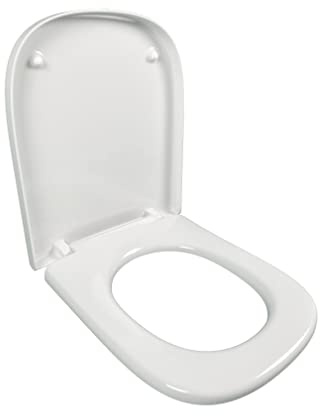 Siège Jacod Delafon Struktura E4272 Compact Thermodur charnières métalliques Compatible avec WC de la collection Struktura Blanc