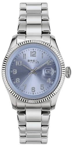 Breil, Collezione Classic Elegance, Orologio Donna, Movimento al Quarzo Solo Tempo, con Cinturino in Acciaio, Quadrante Rotondo, Chiusura Déployante, Diametro 30 mm, Color Baby Blue