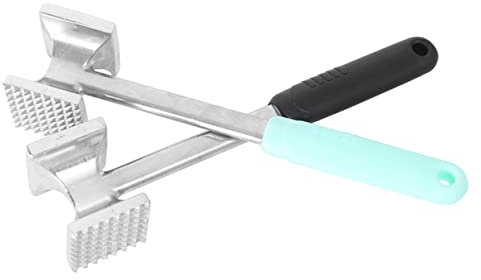 Zerodeko Attendrisseur à Multifonctionnel Noir à Ergonomique pour Steak Et Outil De Cuisine Pratique pour Maison Et Restaurant