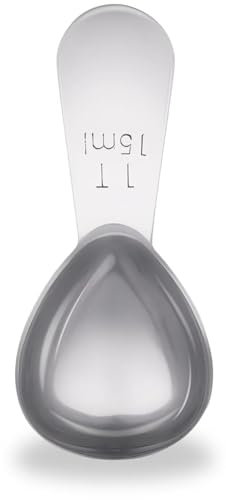 YUNNKEEY Stainless Steel Coffee Measuring Spoon,1T Measuring Spoon, Stainless Steel Coffee Scoop, Durable Measuring Spoon for Ground Coffee, 1 tablespoon,15ml