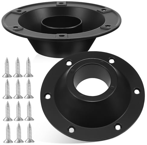 FUNOMOCYA Rv Table Base Mount Pedestal Flush Mount Bracket 2pcs with Screws for Campervan and Motorhome Floor Table Fixing Base