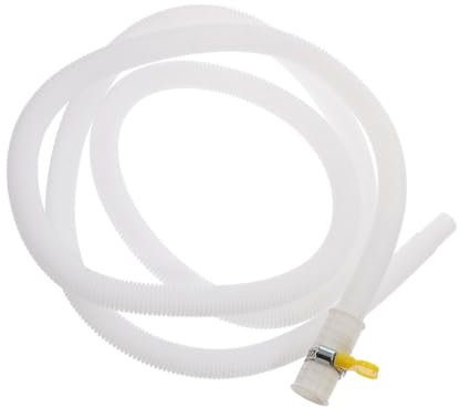 EPIGEIST Tubo di Scarico Flessibile per Condizionatore d Aria Bianco in Pe e Abs Resistente all Usura con Fascette per Unità Esterna Casa