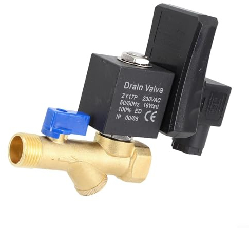 Válvula de drenaje electrónica de descarga oportuna de 220 V para tanques de aire con nivel de protección IP65