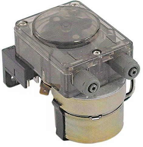 GERMAC G82 Dosificador para lavavajillas para abrillantador, 0,6 l/h, conector de manguera de diámetro 4 x 6 mm, 230 V, versión de montaje de silicona 230 V CA