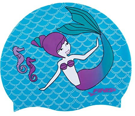 FINIS Mermaid Kids Swim Cap, 100% Silicone, Paradise