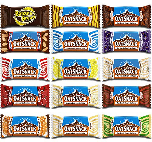 Davina Energy OatSnack, natürliche Riegel - von Hand gemacht, MIX BOX, 980 g