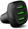Green Cell® GC PowerRide 54W Cargador de Coche USB de 3 Puertos, Encendedor de Cigarrillos Ultra Charge Compatible con iPhone 13 12 11 XS X SE | Samsung Galaxy S22 S21 S20 Note 20 | Xiaomi Mi 12 11