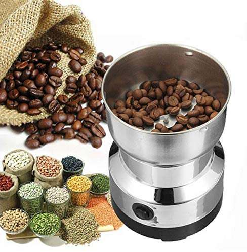 Moulin à café électrique en acier inoxydable avec réglage de précision réglable, capacité de 100 g