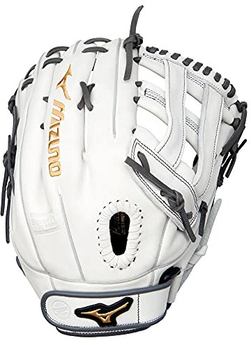 Mizuno GMVP1300PF4W bollhandske, vit-grå, 33 cm