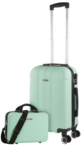 ITACA - Valigia Bagaglio a Mano 55x40x20 - Trolley Bagaglio a Mano, Trolley Cabina, Valigie, Trolley 55x40x20, Menta