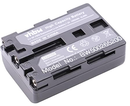 vhbw 1x batteria sostituisce Sony NP-FM30, NP-FM50, NP-FM70, NP-FM90, NP-FM91, NP-QM51 per videocamera camcorder (1400mAh, 7,4V, Li-Ion)