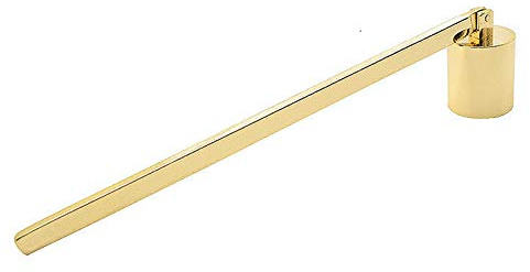 We Moment Zone Kerzenlöscher aus Edelstahl Kerzen Dochtlöscher mit Griff Kerzenglocke Für Kerzen Docht Löscher Dochtlöscher aus Qualität Edelstahl Gefertigt Candle Extinguisher (Golden-016)