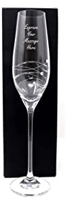 Personalised Diamante Flute (Cardboard Gift Box)