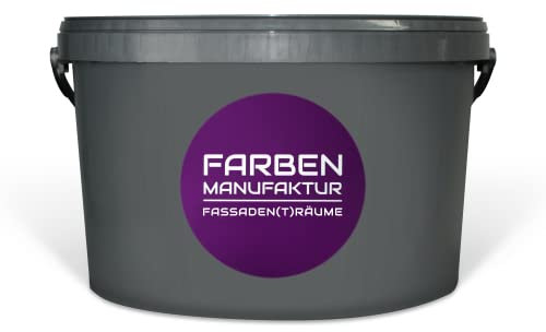 Farben Manufaktur Fassadenfarbe Hausfarbe Wandfarbe Sockelfarbe Acrylatfarbe lösemittelarm RAL 2L, Farbe: 7024 Graphitgrau