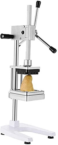 Générique Machine à Frites à Coupe Manuelle Verticale Professionnelle Commerciale, Champignon de poivron de laitue hacheuse, avec 3 Lames de Taille pour et Utilisation