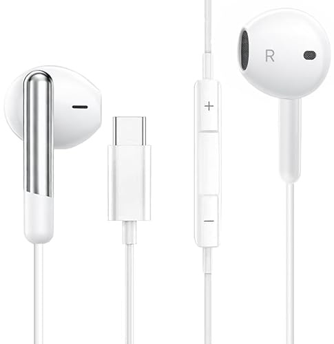 DN-Technology Moto Edge 30 Ultra Headphones USB C Headphones, Type C Earphones In-Ear Wired Headphone with Mic and Volume Control HiFi Stereo Earbuds For Motorola Edge 30 Ultra