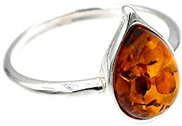 MyBer® Ring Bernstein Bernsteinring Schmuck Damen silber 925 PMBER85_R1302CH