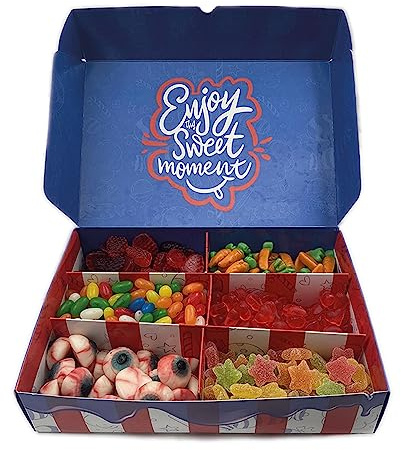 Ape Ice Candy Box - Scatola Personalizzata da 1kg Di Caramelle Assortite - Scegli Fino a 6 Gusti Diversi Tra Le Tue Preferite - Gommose Frizzanti Zuccherate Idea Regalo Originale Dolci