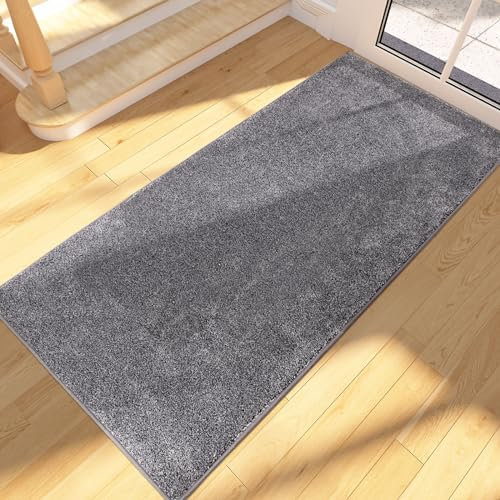FCSDETAIL Felpudo Entrada Casa Larga 60 x 150 cm, Alfombra Antideslizante y Lavable en Lavadora, Alfombra Atrapapolvo Absorbentes para Perro, Entrada, Puerta, Pasillo, Cocina