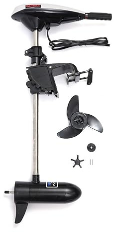 Elektro-Aussenbordmotor，12 Volt 45lb Elektrischer Bootsmotor Außenborder Trolling Motor Heavy Duty Hitch，Elektromotor für Boot Schlauchboot