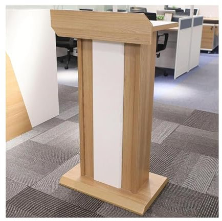 Roedax Rednerpult Moderne Podiumsständer, hölzerne Rednerpulte mit offener Aufbewahrung, Podiumsständer, Kanzeln für Kirchen, 60 x 40 x 110 cm, tragbare Lehrerpodien Mode
