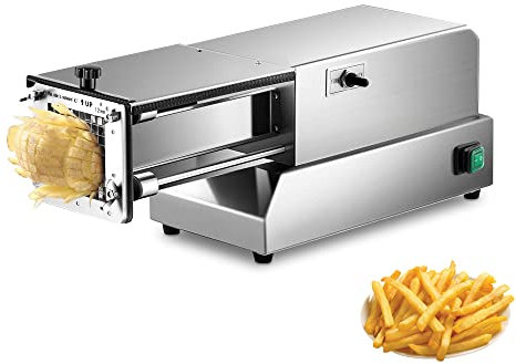 Cortador De Patatas Fritas Comercial,Cortador De Patatas Eléctrico De 200 W,Máquina Cortadora De Patatas Fritas Profesional De 8, 10, 12 Mm Y 8 Cuñas,Cortador De Verduras Eléctrico,Cortador De Patat