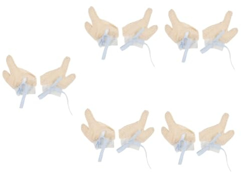 BESTonZON 5 Paare Fäustlinge Kinderdaumenlutschen hört auf Daumenlutschschutz -Handschuhe handschuhe Fingerlutschstopp für Kleinkinder Handhandschuhe für Babymädchen Baumwollgarn