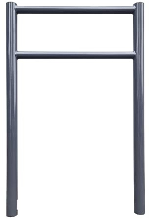 TRUTZHOLM Fahrradanlehnbügel mit Knieholm 115x75 cm Stahl pulverbeschichtet Ø 60 mm Anlehnbügel zum Einbetonieren Fahrradbügel Fahrradständer Parker Diebstahlsicherung Fahrrad Anlehner in Anthrazit