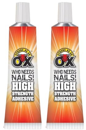 SDMAX High Strength Adhesive Glue, Superior Strength, Nail-Free Solution, Easy-To-Use, Strong And Durable, Suitable For Brick, Concrete, Metal, Plaster, Wood (2PCS)