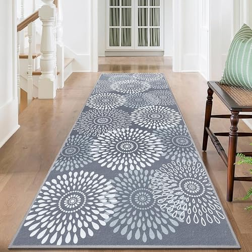 StepRite 2x6 Hallway Runner Rug, Washable Non-Slip Kitchen Rug for Entryway