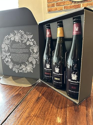 Brasseria Fusaro birra artigianale Confezione regalo set degustazione - Bionda, rossa e ambrata - 3x75 cl