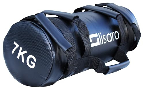 Lisaro Power Bag 7 & 22 kg – Premium Fitness Sandsack für Functional Training, Kraft- und Ausdauerworkouts, Nylon-Hülle mit verstärkten Nähten