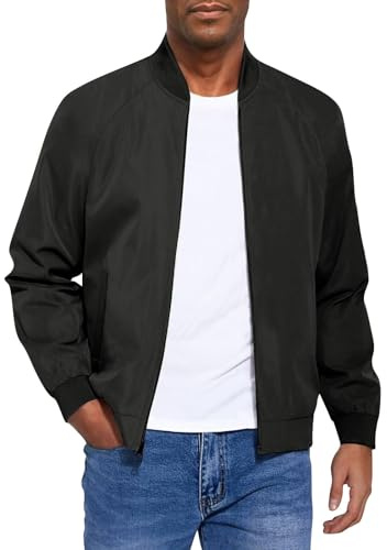 uxxnjfg Giubbotto Uomo Bomber Softshell Leggero Jacket Invernale Uomo da Lavoro Casual Giacca Antipioggia Abbigliamento Estiva