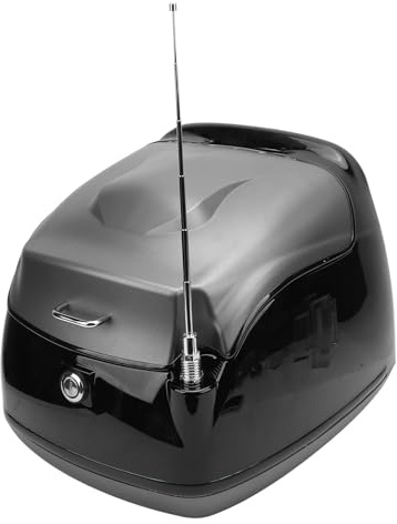 LOCADENCE 38L Motorrad Topcase, Universelles Wasserdichtes Topcase Im Retro Stil mit Großem Fassungsvermögen und Sicherheitsschloss für Motorroller, Motorräder und Elektrofahrräder (Von Gold)