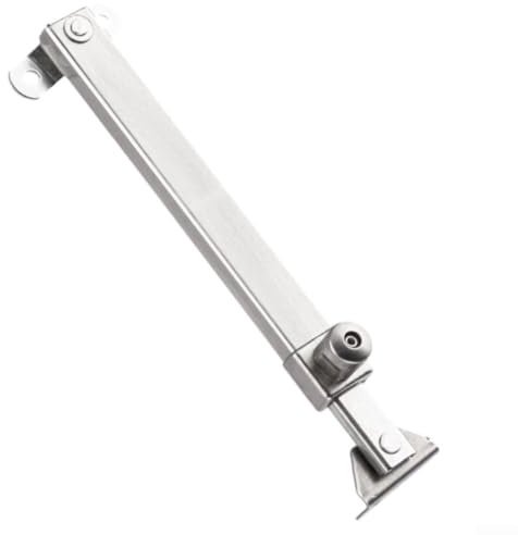 Floweringbeter Adjustable window opener limiter with lock knob, zinc alloy and stainless steel build, fitting PVC, aluminum, and steel framed for WINDOWS with dual installation options (A)