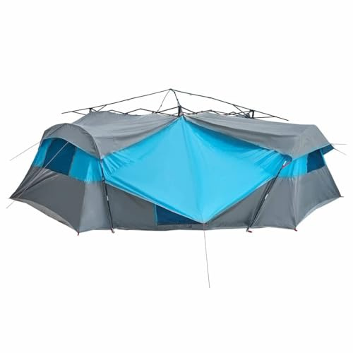 vidaXL Innenzelt mit Dach mit Speicher Blau 520 x 520 x 190 cm TAFT, Garten & Terrasse, modernes Familienzelt, wetterfestes Outdoor, Flexibles Design, geräumig für Camping, Wandern