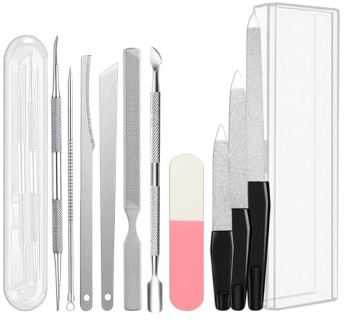 Set Lima per Unghie Da 13 Pezzi Comprendente Strisce Lucidanti E Altri Accessori Buffer Unghie Ideali per Manicure E Pedicure
