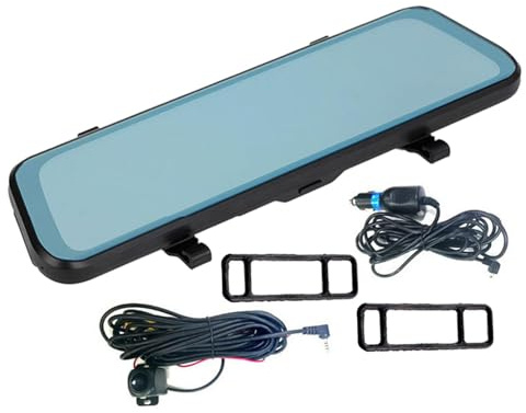 für Rückspiegel, Spiegel-, 10 Zoll (25,4 cm), HD 1080p, Spiegel- und Rückspiegel, Bewegungserkennung und Loop-Aufnahme für Autos und C