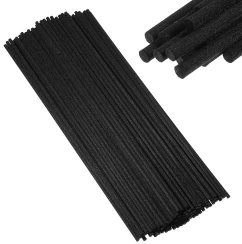 Diffuser Reeds Sticks, 100 Pcs 23cm x 3mm Black Fibre Reed Fragrance Sticks