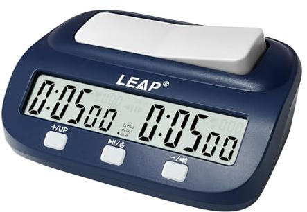 Baoblaze Horloge D'Échecs Minuteur Numérique Portable Chronomètre de Jeu Pendule de Compétition avec Fonction Préréglable Appropriée pour L'Enseignement et La