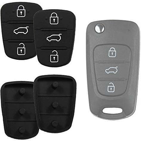 KONIKON 2X Autoschlüssel 3 Tasten Tastenfeld Neu passend für Hyundai Kia i10 i20 i30 ix35 ix20 Elantra