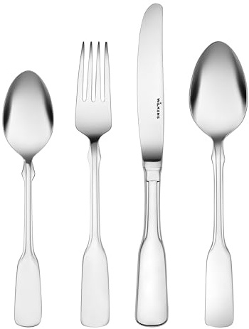 Wilkens 4-teiliges Kinderbesteck Spaten | 18/10 Edelstahl rostfrei | Hochwertiges Besteckset für Kinder | Edles Geschenk zur Taufe & Geburt