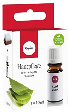 Rayher Aloe Vera en flacon, 1 pce., 10ml, additif de soin pour savon DIY, capuchon sécurisé, origine végétale, fabrication de savon, sels et boules de bains-34260000
